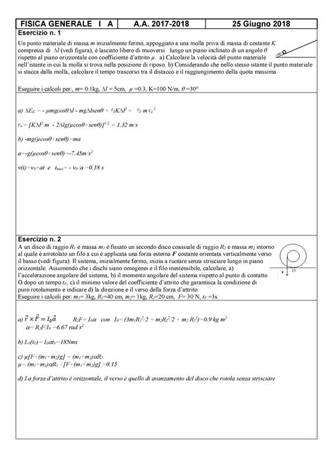 compiti fisica prada morone|Fisica Generale I.